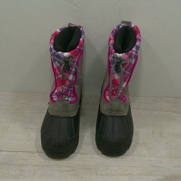 Sporto Purple Pink Plaid Frost G Snow Winter Duck Boots w/ Inserts Size 11 - Picture 5 of 12